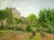 Camille Pissaro The Artist's Garden at Eragny oil painting on canvas